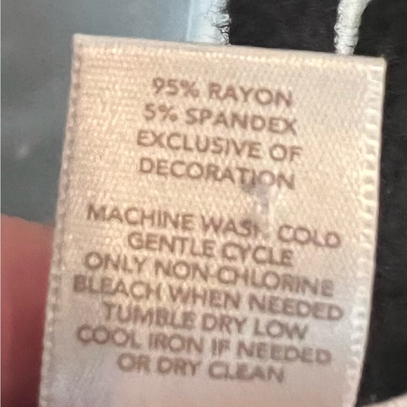 Loft Women’s Sheath Tunic Dress size MP Black Crochet Summer Beachy Casual - Picture 5 of 10